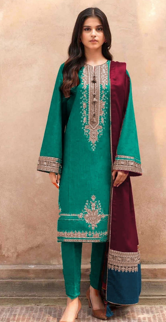 Royal Heritage Embroidered 3-Piece (un-stitched)
