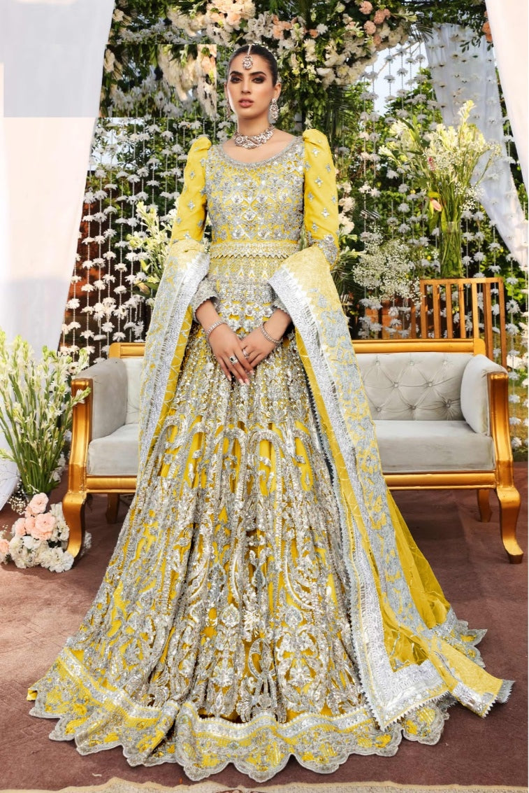 Millan Soft Net Hand Embellished maxi (Unstitched)
