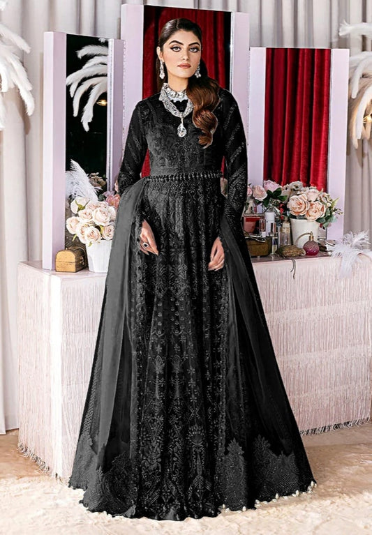 Millan Soft Net Hand Embellished Suit (Unstitched)